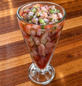 Ceviche de Camarón Cóctel