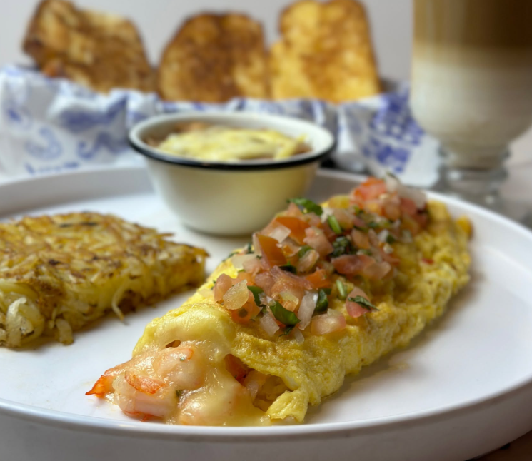Omelette de Camarones
