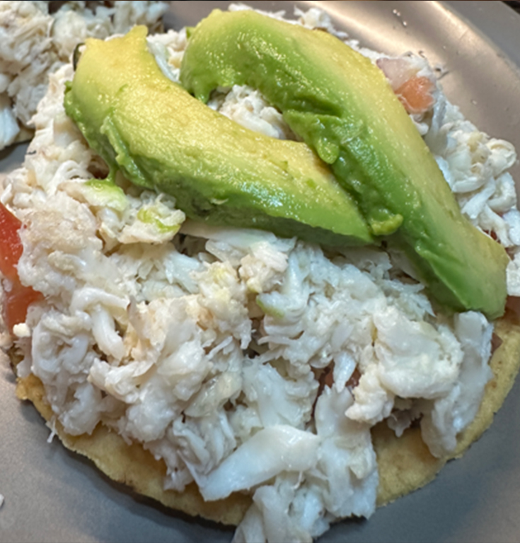 Tostada de Jaiba